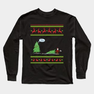 Funny Ugly Christmas Sweater Long Sleeve T-Shirt